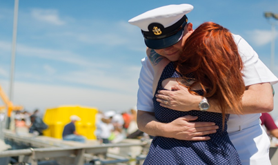 Merchant Navy Advantages and Disadvantages - Sailor leaving his family