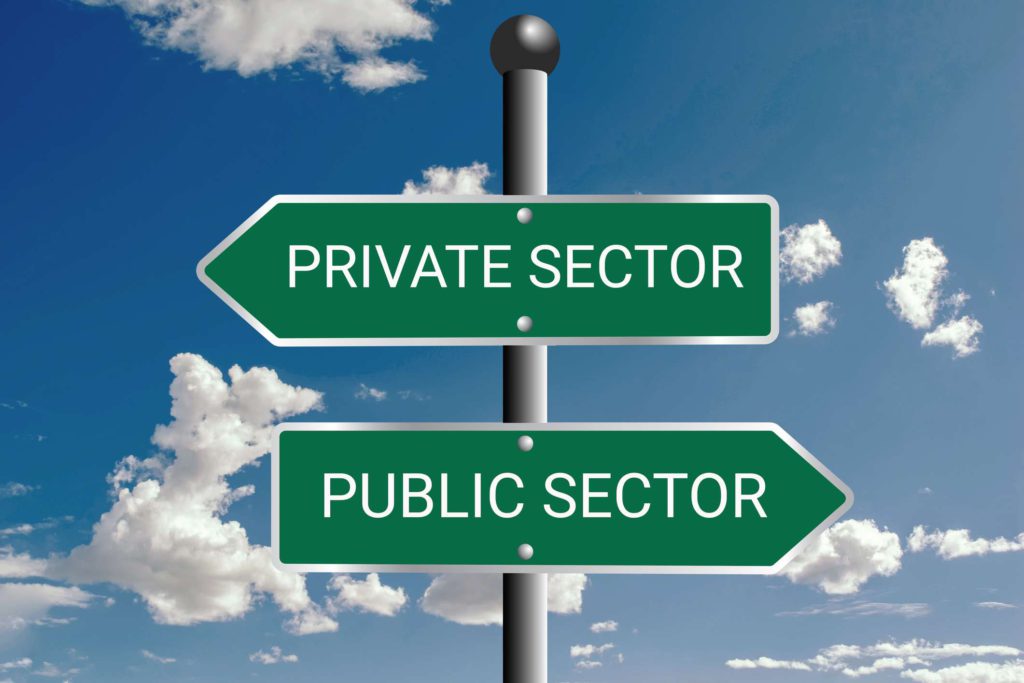 Private vs Government Sector.