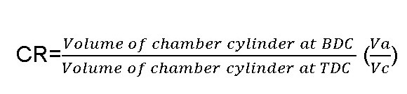 Formula of compression ratio