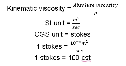 kinematic viscosity