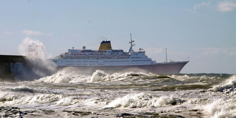 Ship in Rough seas