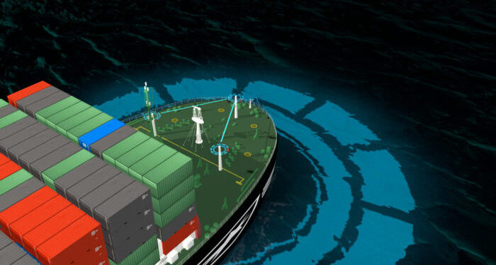 Hypothetical Autonomous Container Ship
