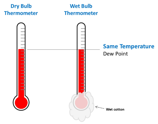dry bulb and wet bulb temp