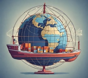 shipping industry connecting globe