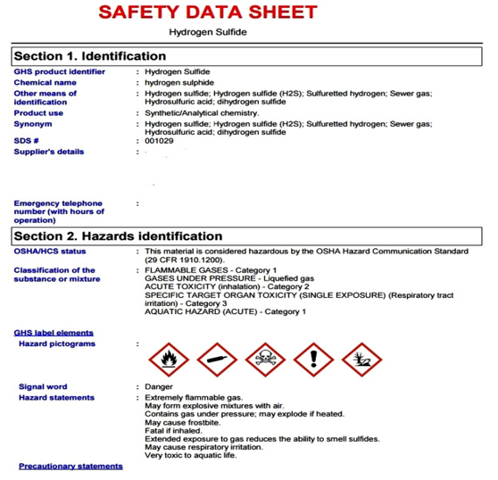 material safety data sheet