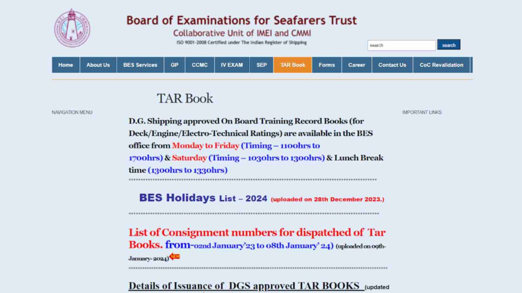Board of Examination for Seafarers trust 