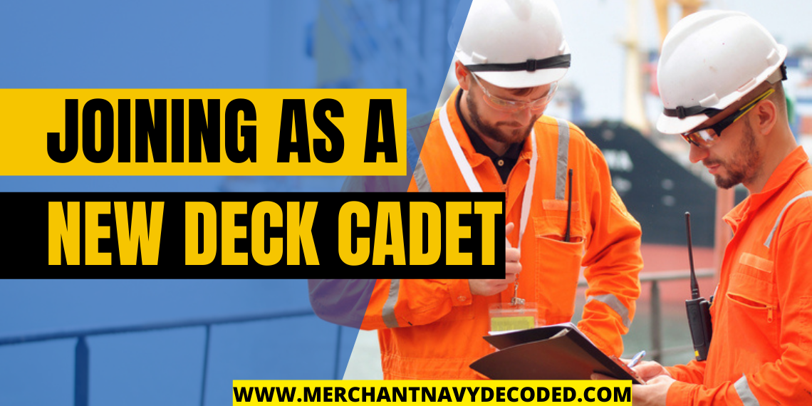 joining as a deck cadet