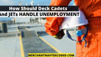 How should deck cadets and junior engineers handle unemployment