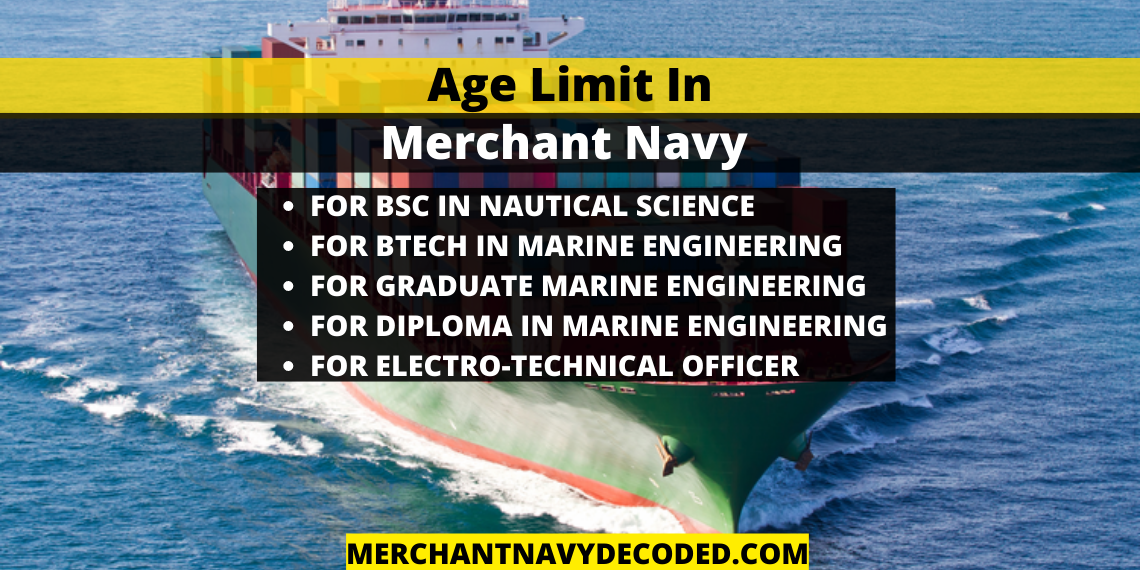 Age Limit In Merchant Navy