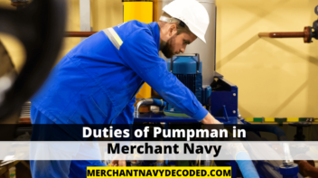 Duties of Pumpman in Merchant Navy