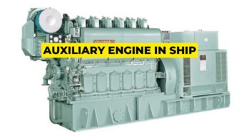 auxiliary engine in ship