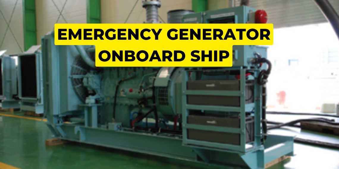 Emergency generator onboard ship