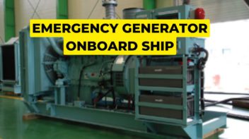 Emergency generator onboard ship