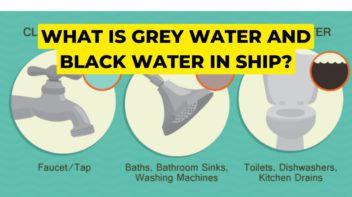 What is Grey water and Black water in ship?