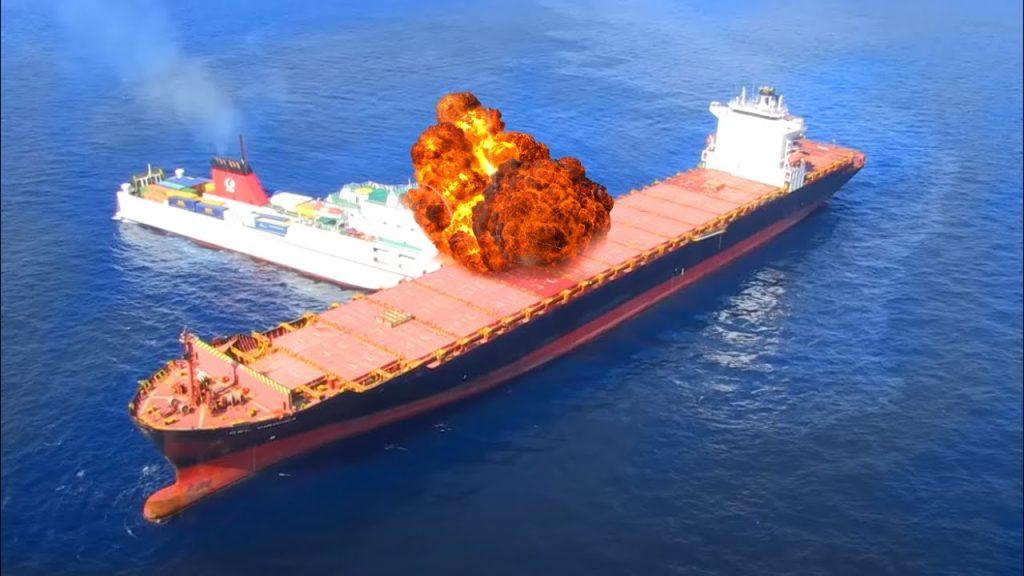 Fire Explosion on an Oil Tanker