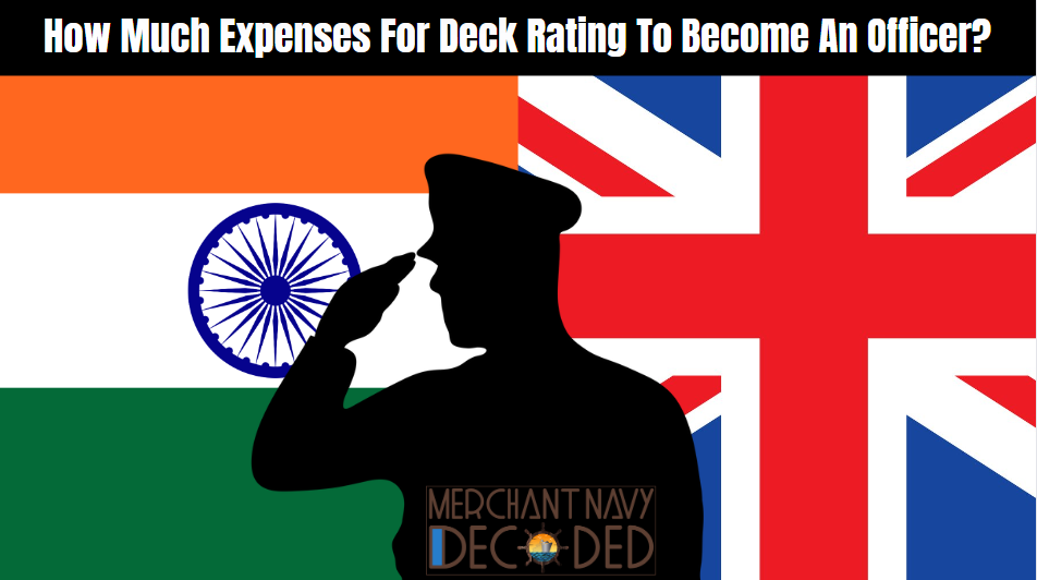 how much expenses for deck rating to become an officer?