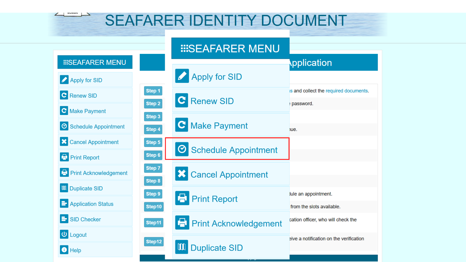 How to apply for Seafarer's identity document 