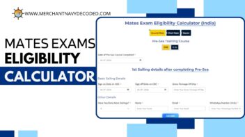 Mates Exam Eligibility Calculator - Merchant Navy Decoded