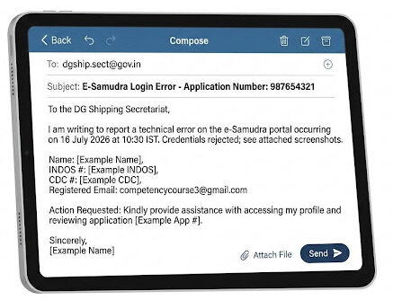 How to Write an Email to DG Shipping
