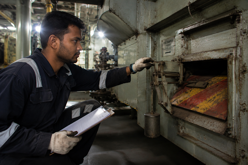 Maintenance of engine room fans