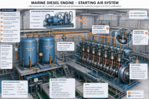 Marine Diesel Engine - Starting Air System