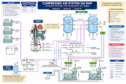 Working Principle of the Compressed Air System