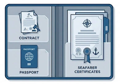 certificate, passport contract