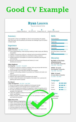 Hospitality CV