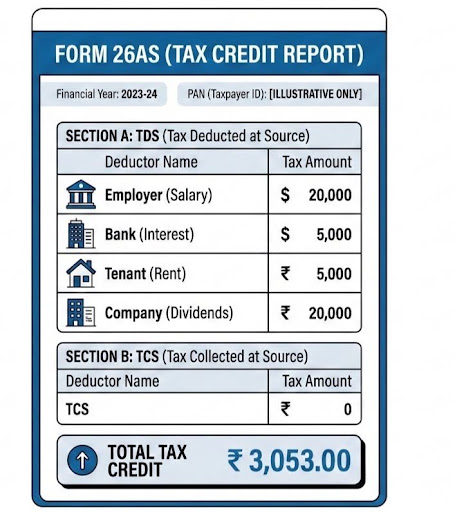 Form 26AS is Important for TDS for Seafarers