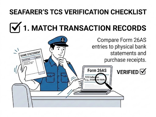 If TCS is Showing in Form 26AS for Seafarers