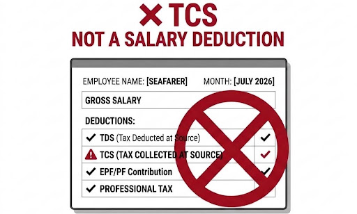 TCS Deducted from Seafarer Salary